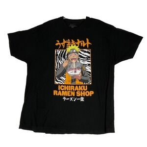 Naruto Shippuden Mens 3XL T-shirt 2002 Black Graphic‎ Shippuden Collection